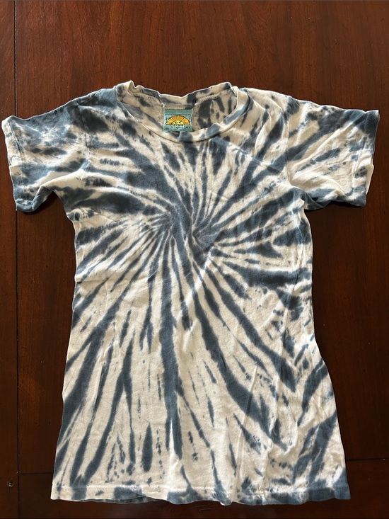 C&C California Tops - C&C California Blue/Grey & White Tie-Dye Short Sleeve Tee